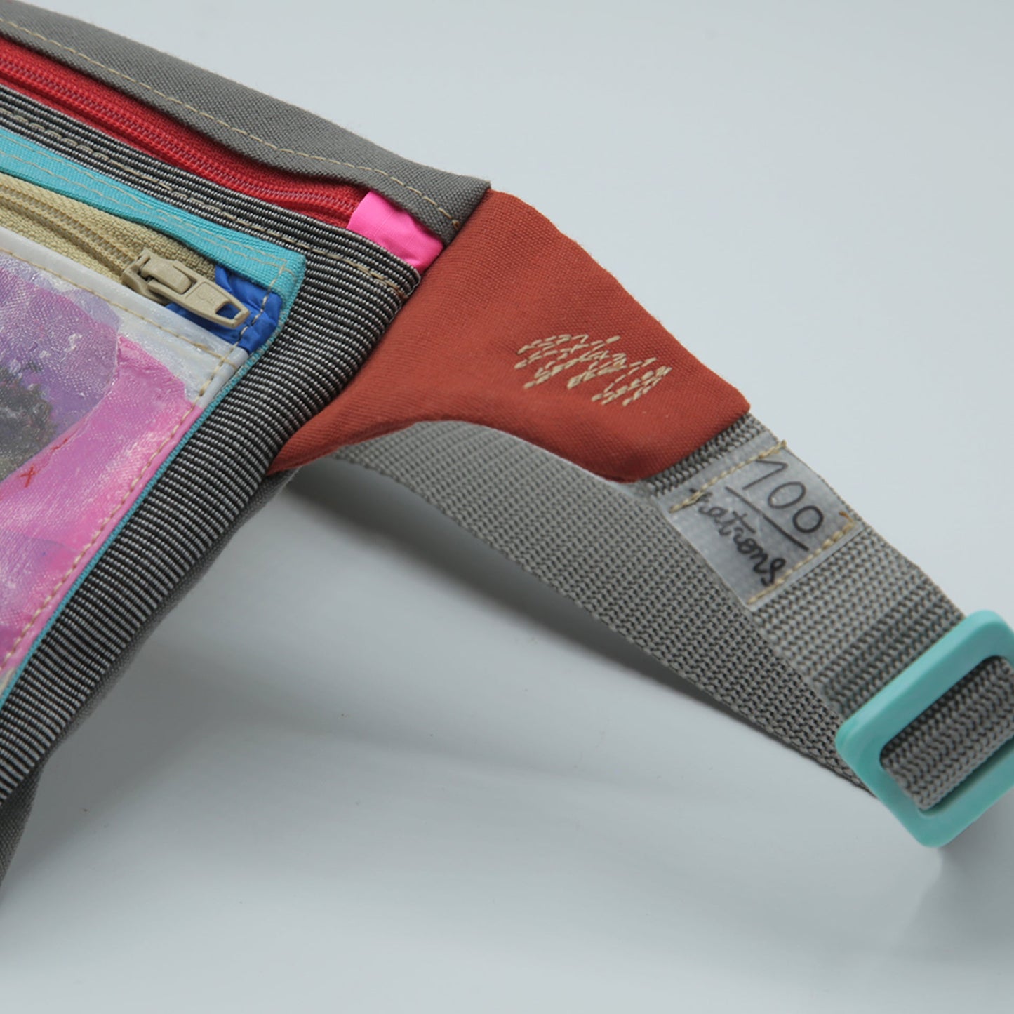 SAC BANANE PLASTIQUE RECYCLÉ DOUBLE POCHE #A1 100patrons