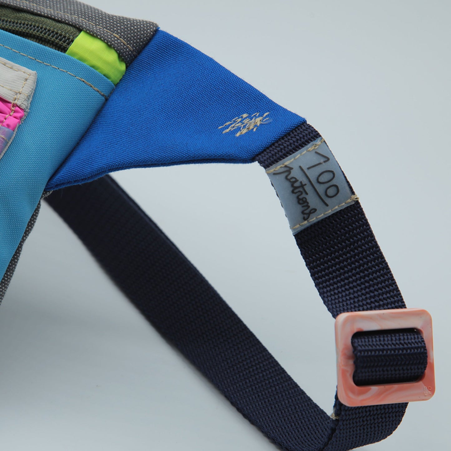 SAC BANANE PLASTIQUE RECYCLÉ DOUBLE POCHE #A4 100patrons