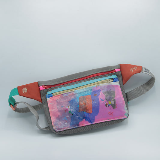 SAC BANANE PLASTIQUE RECYCLÉ DOUBLE POCHE #A1