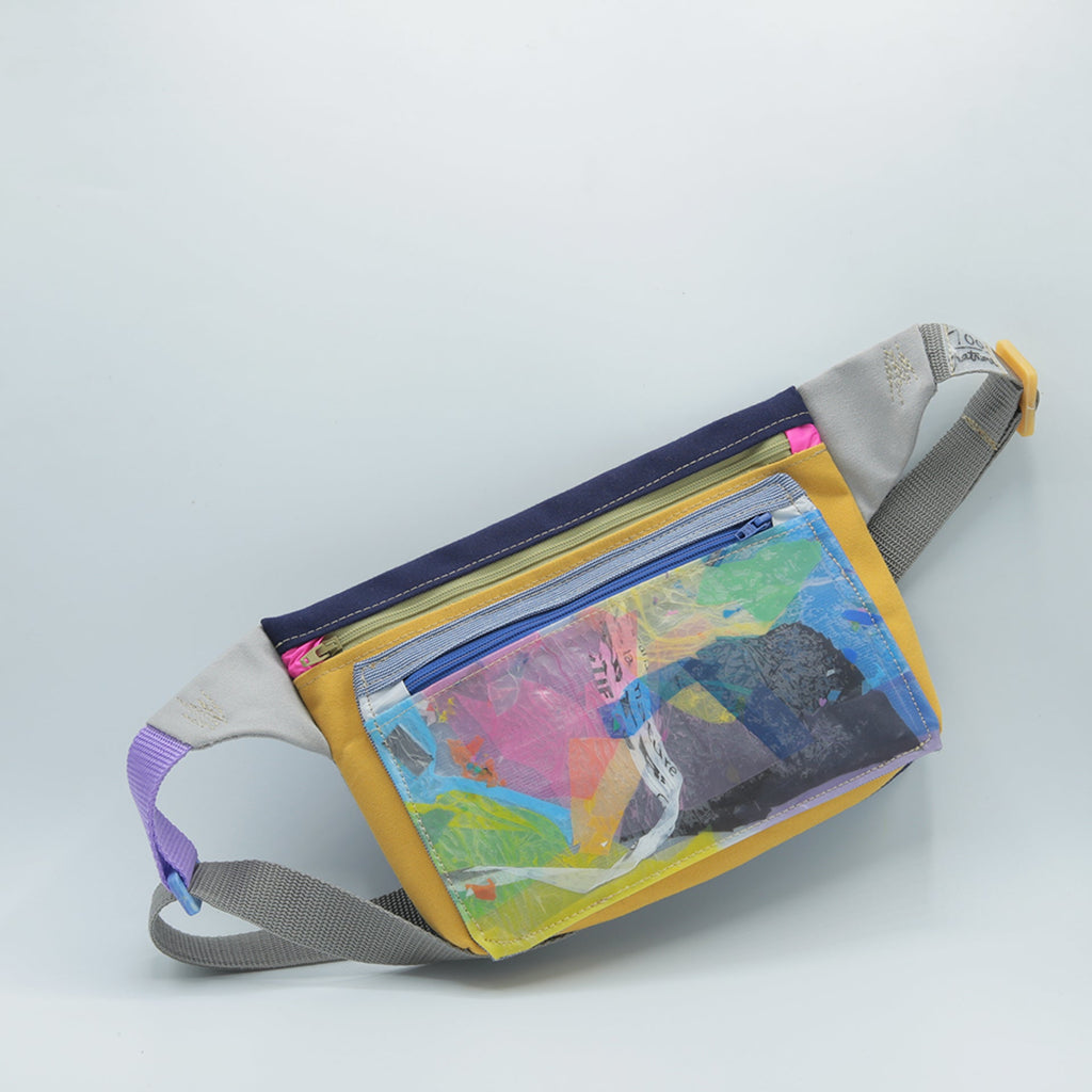 SAC BANANE PLASTIQUE RECYCLÉ DOUBLE POCHE #A5 100patrons