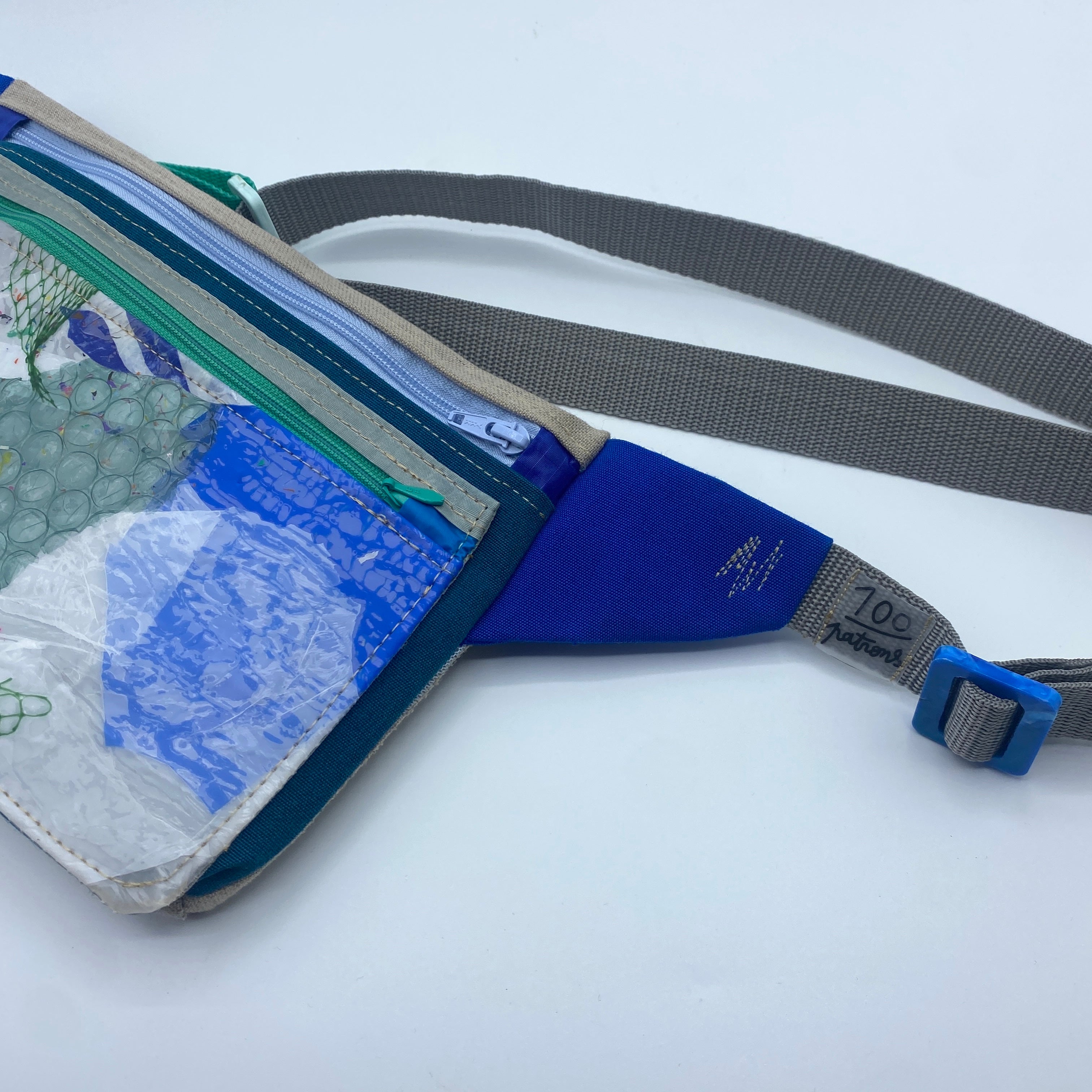 SAC BANANE PLASTIQUE RECYCLÉ DOUBLE POCHE #1