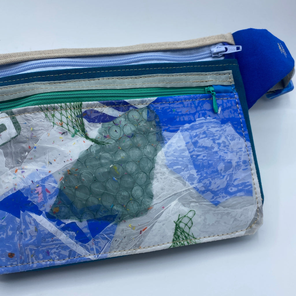 SAC BANANE PLASTIQUE RECYCLÉ DOUBLE POCHE #1