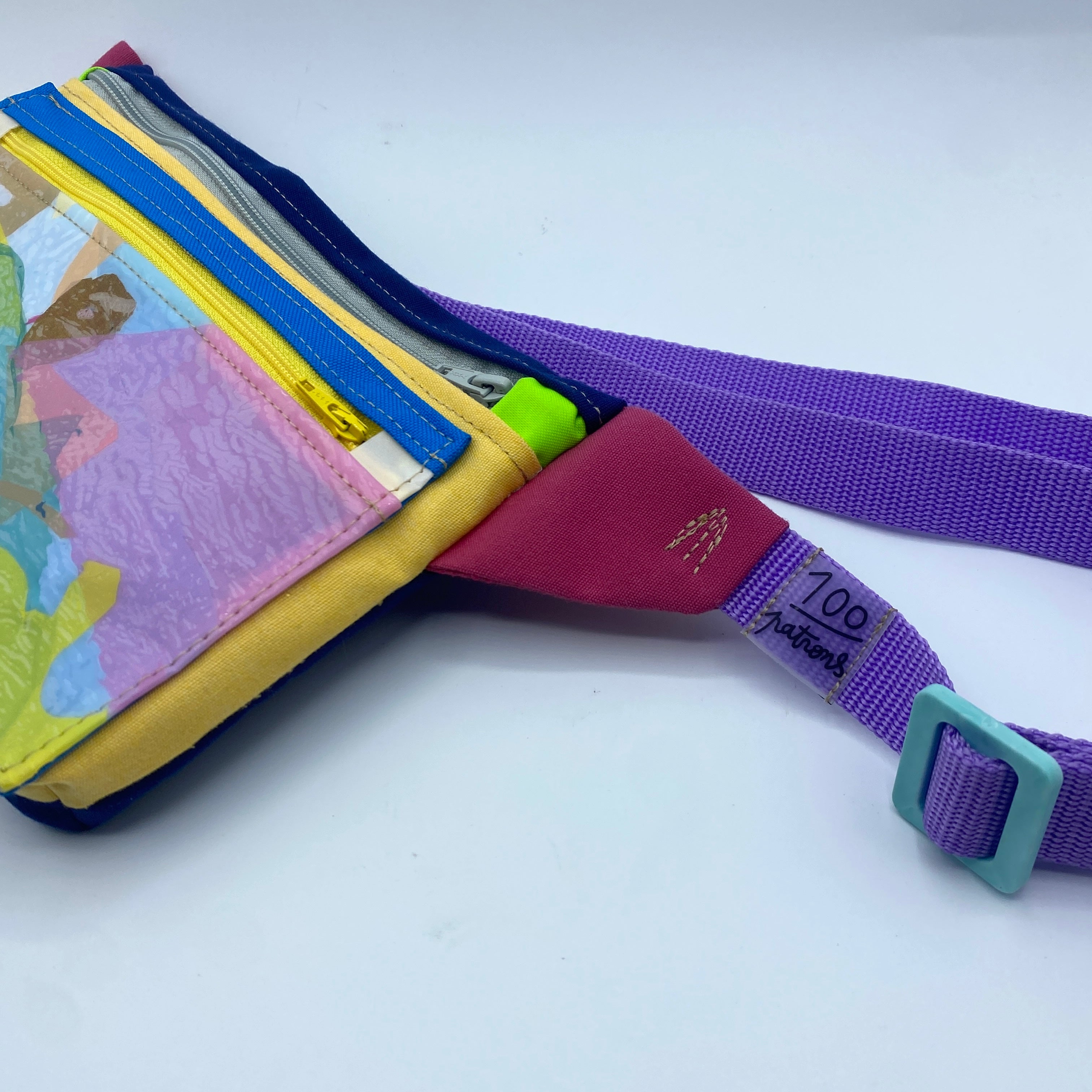 RECYCLED PLASTIC DOUBLE POCKET FAN BAG #N03