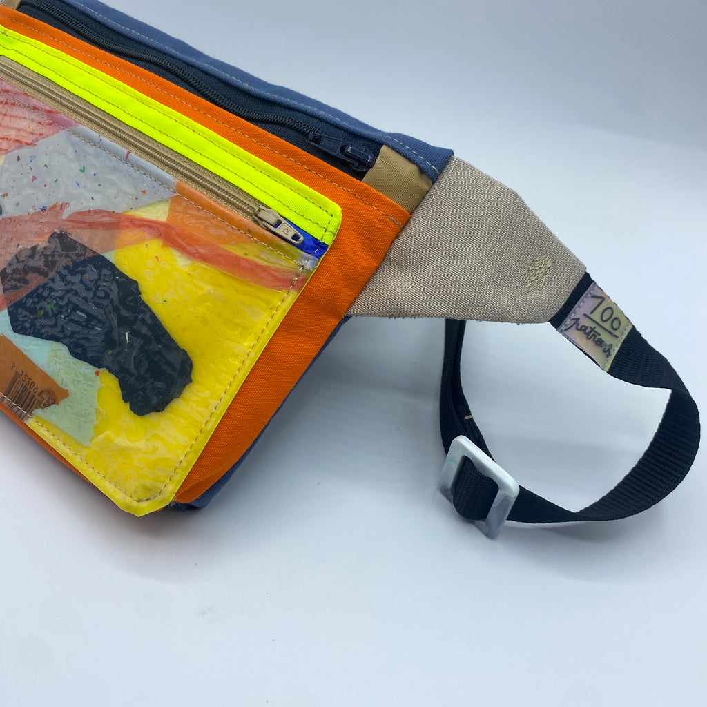 SAC BANANE PLASTIQUE RECYCLÉ DOUBLE POCHE #4